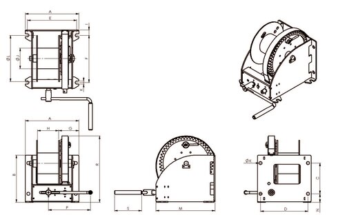 Worm gear winch D-FS_dwg